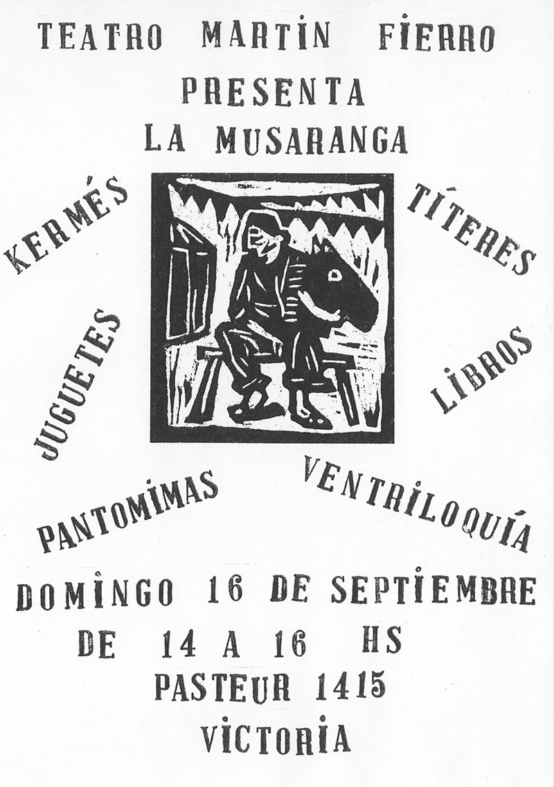 La musaranga en el teatro Martín Fierro, 16 de septiembre de 2018