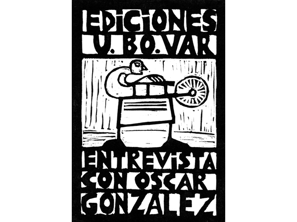 Tapa libro Entrevista a Oscar González, ediciones Ubovar