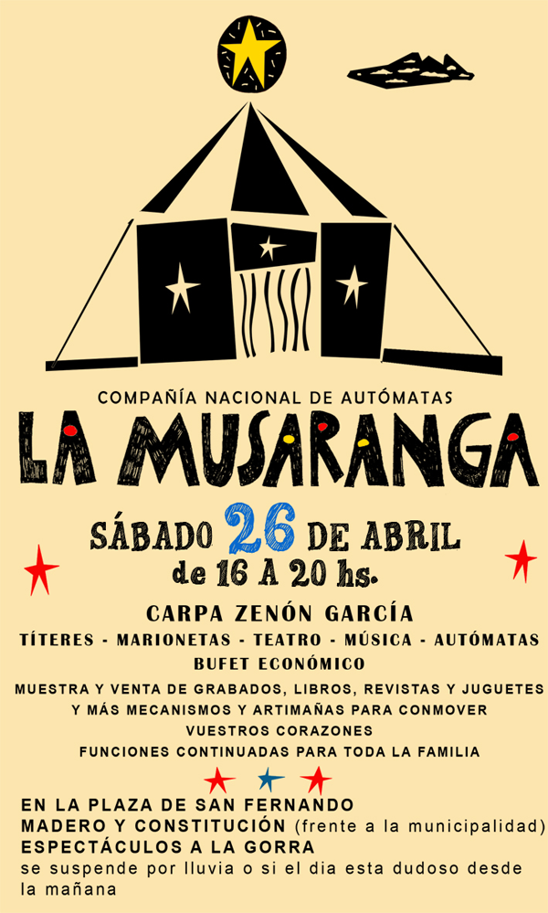 La Musaranga - Sábado 26 en la plaza de San Fernando